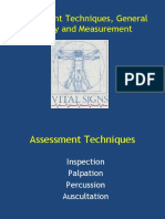 Assessment Techniques, General Survey and Measurement