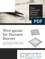 SAMONTE BSCE 1E Wire Gauze For Bunsen Burner