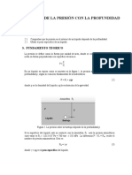 Variacion de La Presión Con La Profundidad