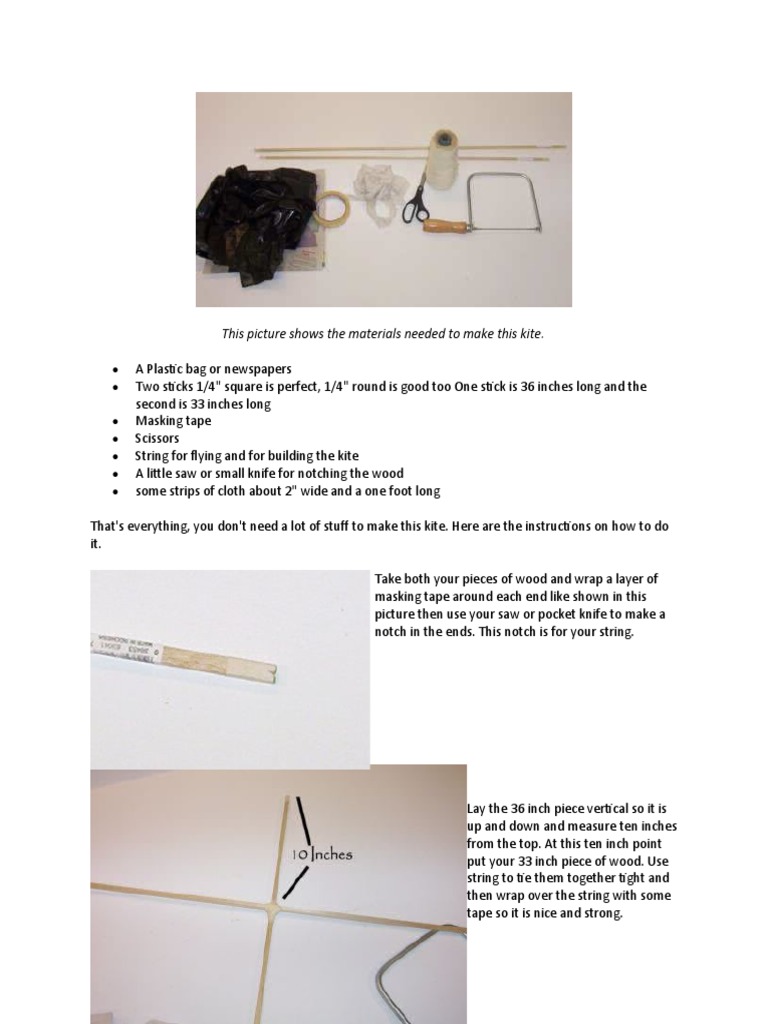 Newspaper Kite Instructions Download Free PDF Kite Nature