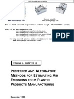 Emissions From Plastic Product Manufacturing.
