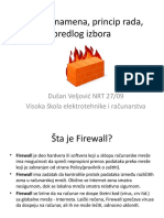 Firewall Namena, Princip Rada, Predlog