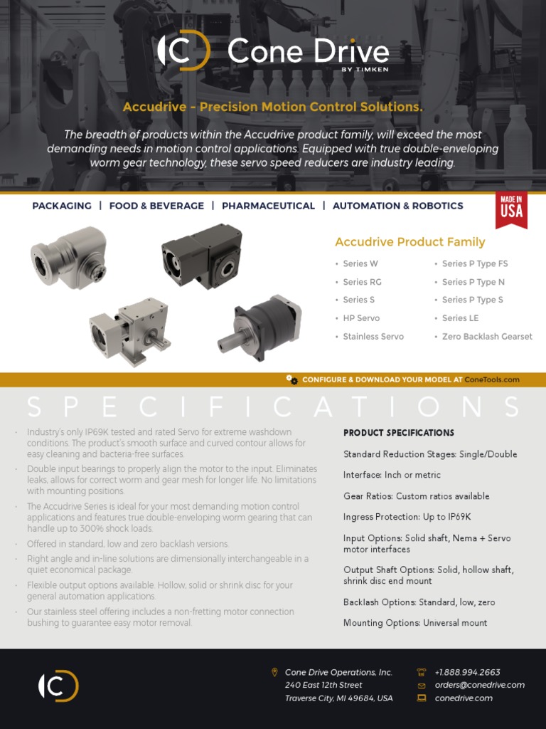 Specifications: Accudrive - Precision Motion Control Solutions | PDF ...