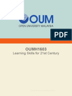 OUMH1603 Learning Skills For 21st Century - Capr20 PDF