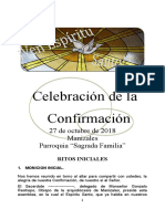 CELEBRACIÓN DE LA CONFIRMACIÓN Borrador