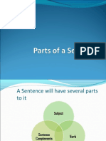 Parts of A Sentence