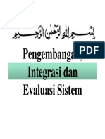 Pengembangan, Pengembangan, G G, G G, Integrasi Dan G Evaluasi Sistem G Evaluasi Sistem