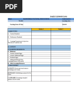 Official MATATAG Weekly Lesson Log Format | PDF | Learning | Curriculum