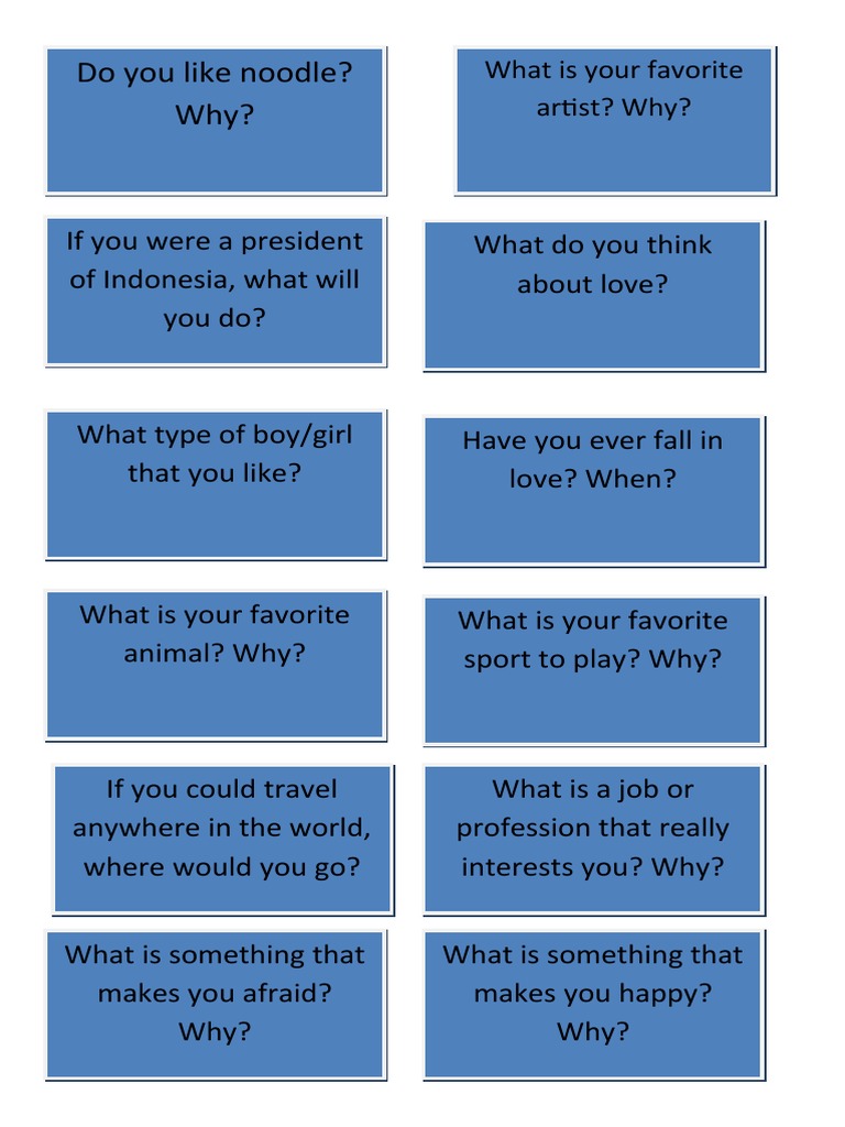 Engaging Personal Reflection Questions | PDF | Language Arts ...