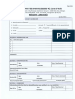 resident care form