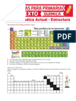 Descripción de La Tabla Periódica Actual para Sexto de Primaria PDF