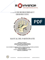 MANUAL DE BIOSEGURIDAD y DESINFECCIÓN PDF