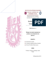 Química Agua y Tensoactivos.: Instituto Politécnico Nacional Escuela Superior de Ingenieria Textil