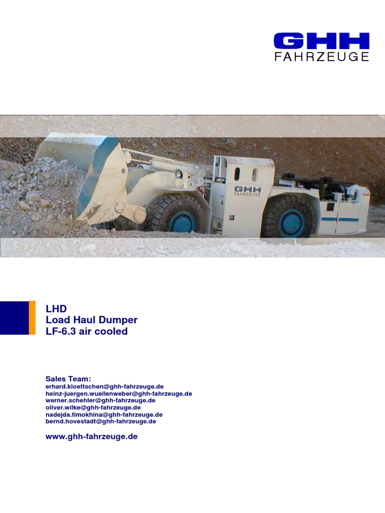 GHH LF-6.3 LHD Machine Overview | PDF | Technology & Engineering