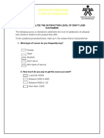 Gestion de Mercados Etapa de Planeacion: Survey To Analyze The Satisfaction Level of Craft Land Customers