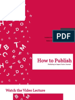 How To Publish in High Quality Journals