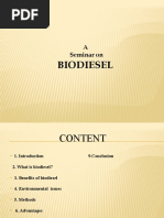 Biodiesel: A Seminar On