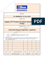 Sample Sheet: Supply of PF Process Calculation Spreadsheet (Excel Forma)