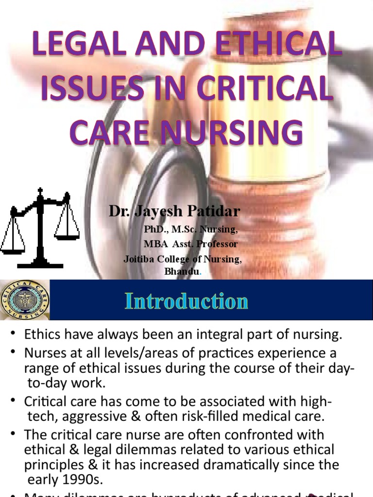 Ethical Dilemmas in Critical Care Nursing | PDF | Informed Consent ...