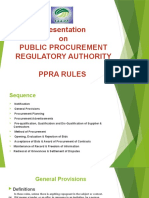 Presentation On Public Procurement Regulatory Authority Ppra Rules