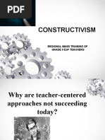 Constructivism: Regional Mass Training of Grade 9 Esp Teachers