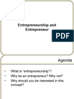 Entrepreneurship and Entrepreneur