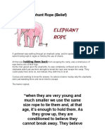The Elephant Rope (Belief) : Holding Them Back