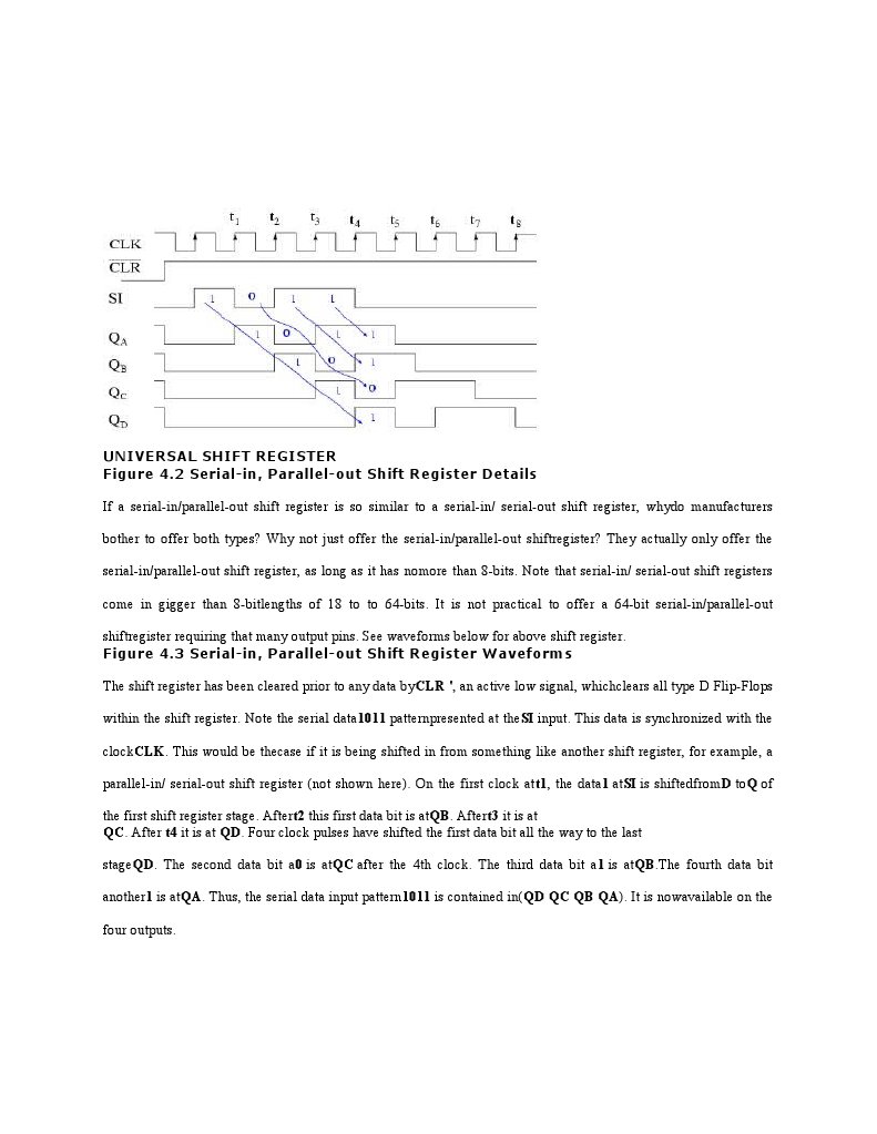 Universal Shift Register Overview | PDF | Electronic Circuits ...