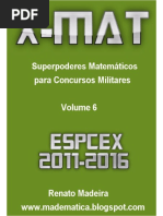 Livro Xmat Espcex 2011-2016