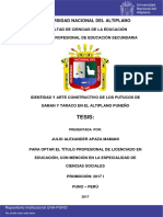 Apaza, J. A. (2017) - Identidad y Arte Constructivo de Los Putucos de Saman y Taraco en El Altiplano Puneño PDF