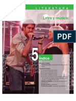 Literatura. Unidad 5 - Letra y Musica PDF