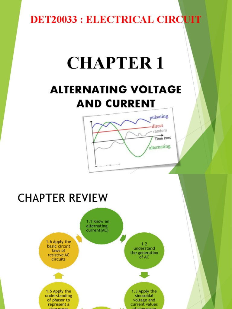 Bab 1 - Alternating Voltage and Current | PDF | Electromagnetic ...