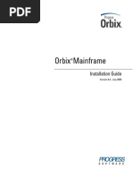 Orbix Mainframe: Installation Guide