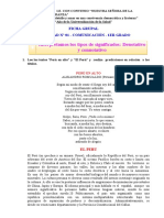 Interpretamos los tipos de significados: Denotativo y connotativo