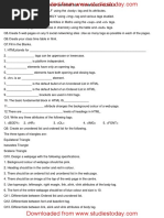 CBSE Class 10 Information Technology Worksheet PDF