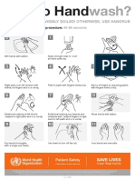 Wash Hands When Visibly Soiled! Otherwise, Use Handrub: Duration of The Entire Procedure