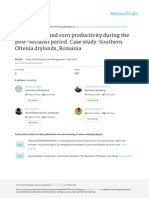 water deficit and corn productivity during the post-socialist period. Case study Southern Oltenia drylands_2016