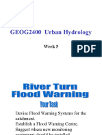 GEOG2400 Urban Hydrology: Week 5