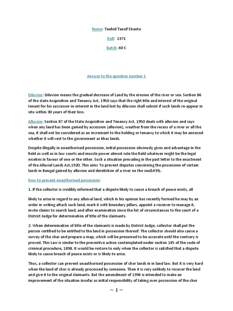 Land Law Final | PDF | Leasehold Estate | Mortgage Law