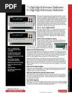 7 - Digit High Performance Multimeter 8 - Digit High Performance Multimeter