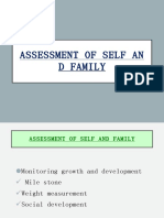 Assessment of Self and Family