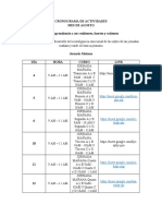 Aprendiendo A Ser RESILIENTES FUERTES y VALIENTES Programación AGOSTO