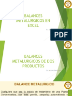 Balances metalúrgicos en Excel