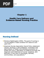 Health Care Delivery and Evidence-Based Nursing Practice Health Care Delivery and Evidence-Based Nursing Practice