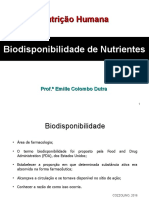 Aula 2 - Biodisponibilidade de Nutrientes - Parte1