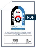 Heat Transfer Through Different Types of Fins