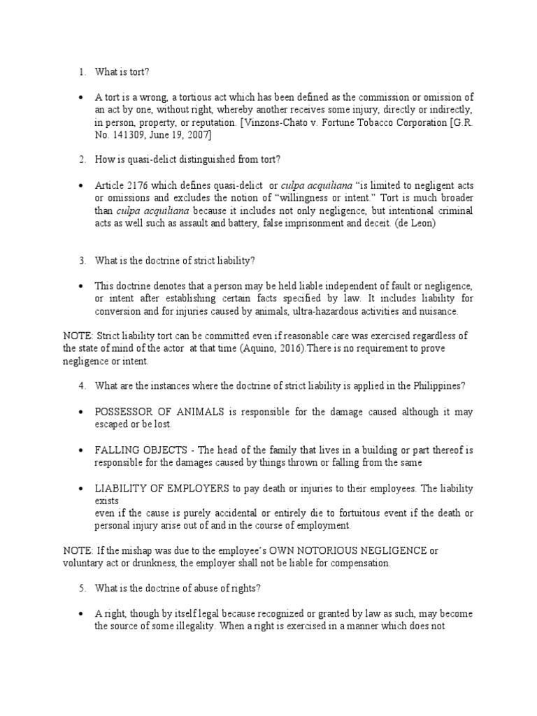 Understanding Tort Law and Liability | PDF | Defamation | Tort
