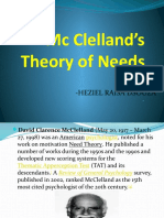 MC Clelland's Theory of Needs
