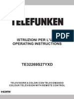 Telefunken TE32269S27YXD LCD Television