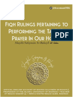 Fiqh Rulings Pertaining To Performing The Tarāwīh Prayer in Our Homes